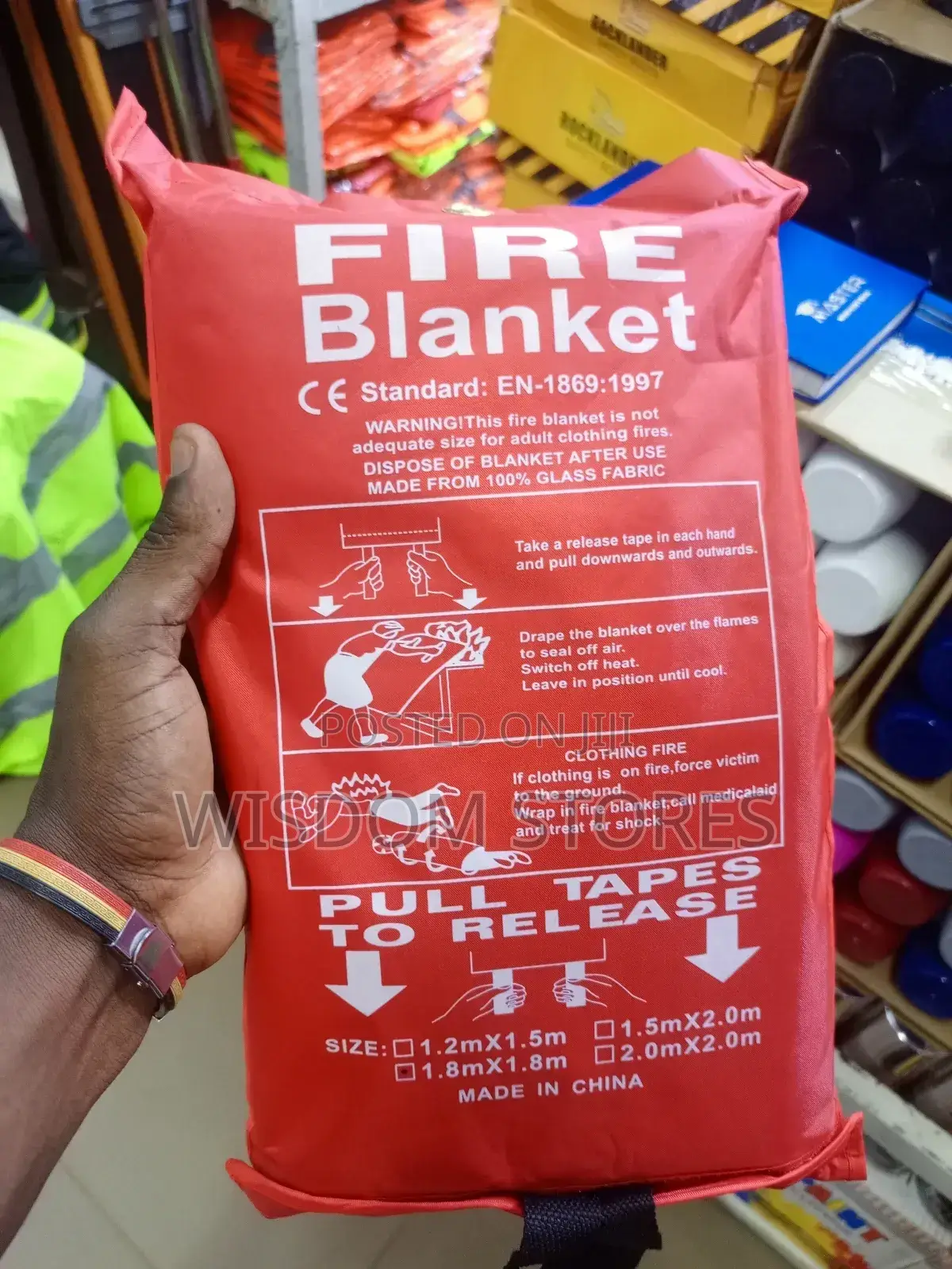 Fire Blanket 1.8m*1.8m