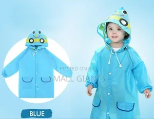 Children's Long Raincoat Boys and Girls Waterproof Jacket