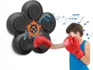 Smart Music Boxing Training Machine With Punching Pads Kids Gloves