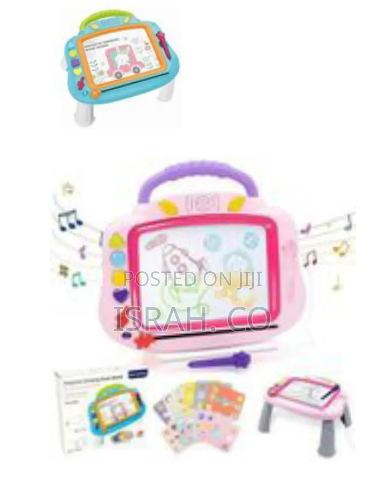Interactive Musical Magnetic Drawing Board With Lights Stamps