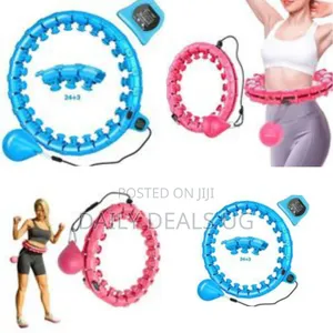 Adjustable Weighted Fitness Hula Hoop With Smart Tracking Weight