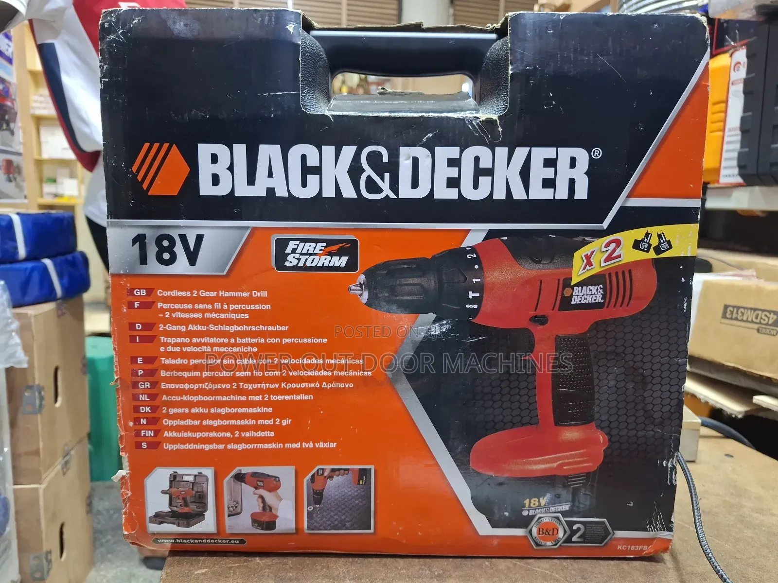Black and Decker Cordless Harmer Drill