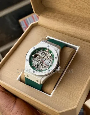 Green Silver Original Classic Hublot Watch for Man