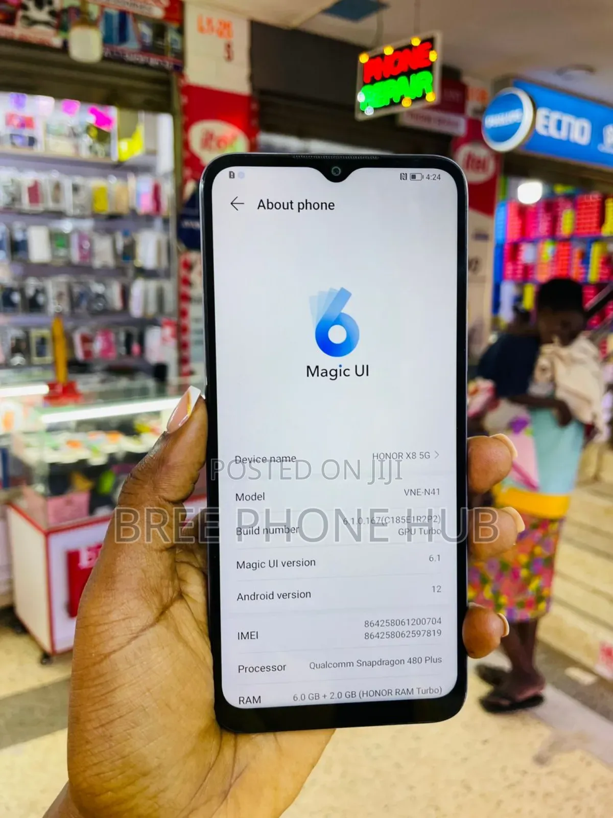 Honor X8 5G 128 GB Blue