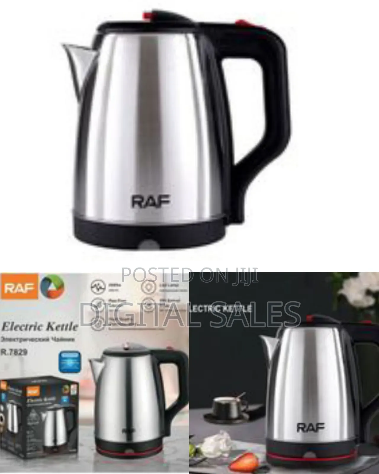 Raf Stainless Steel Electric Kettle