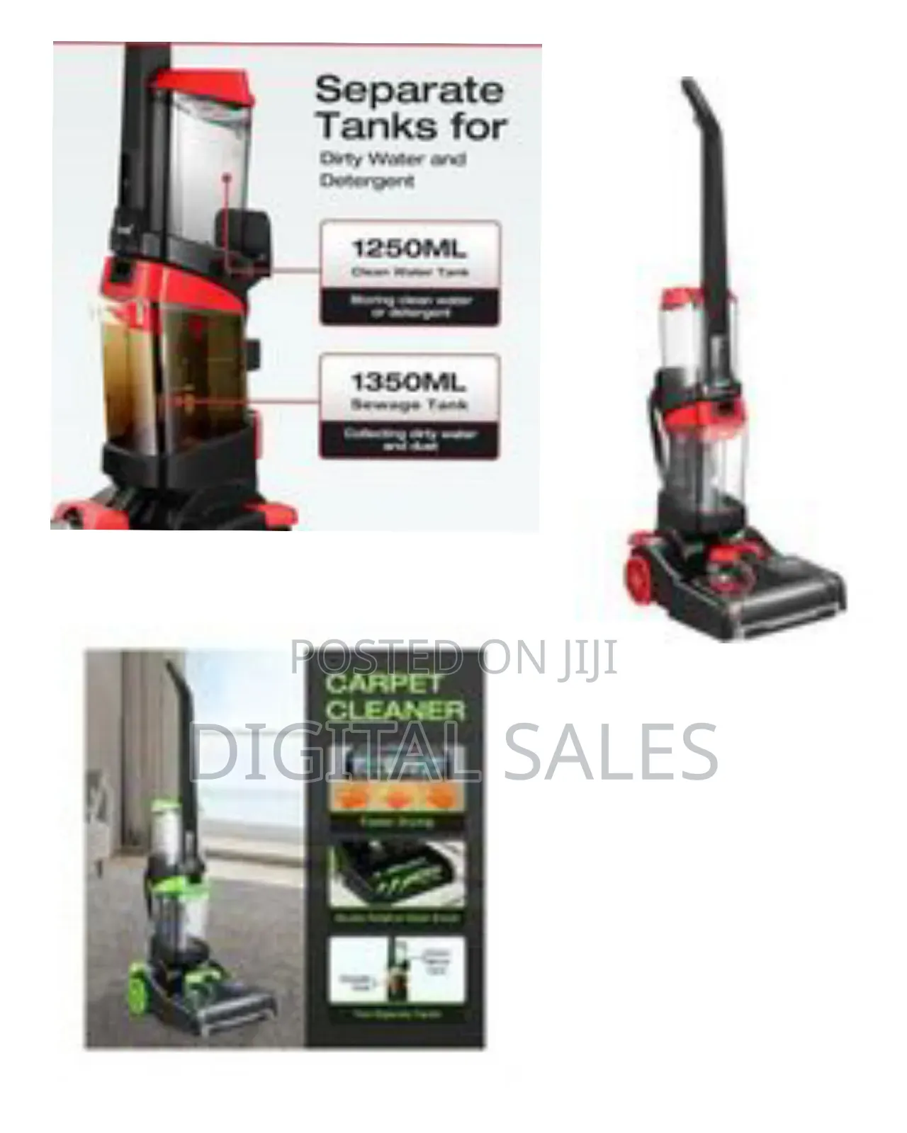 Upright Deep Carpet Cleaner With Attachment Hose