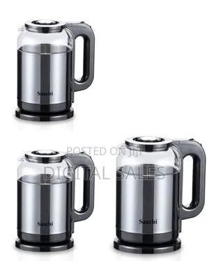 Saachi Electric Kettle With a Borosilicate Glass Body