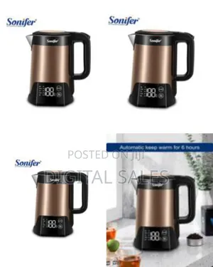 Sonifer Sf-2098 Smart Electric Kettle With Digital Temperature Control