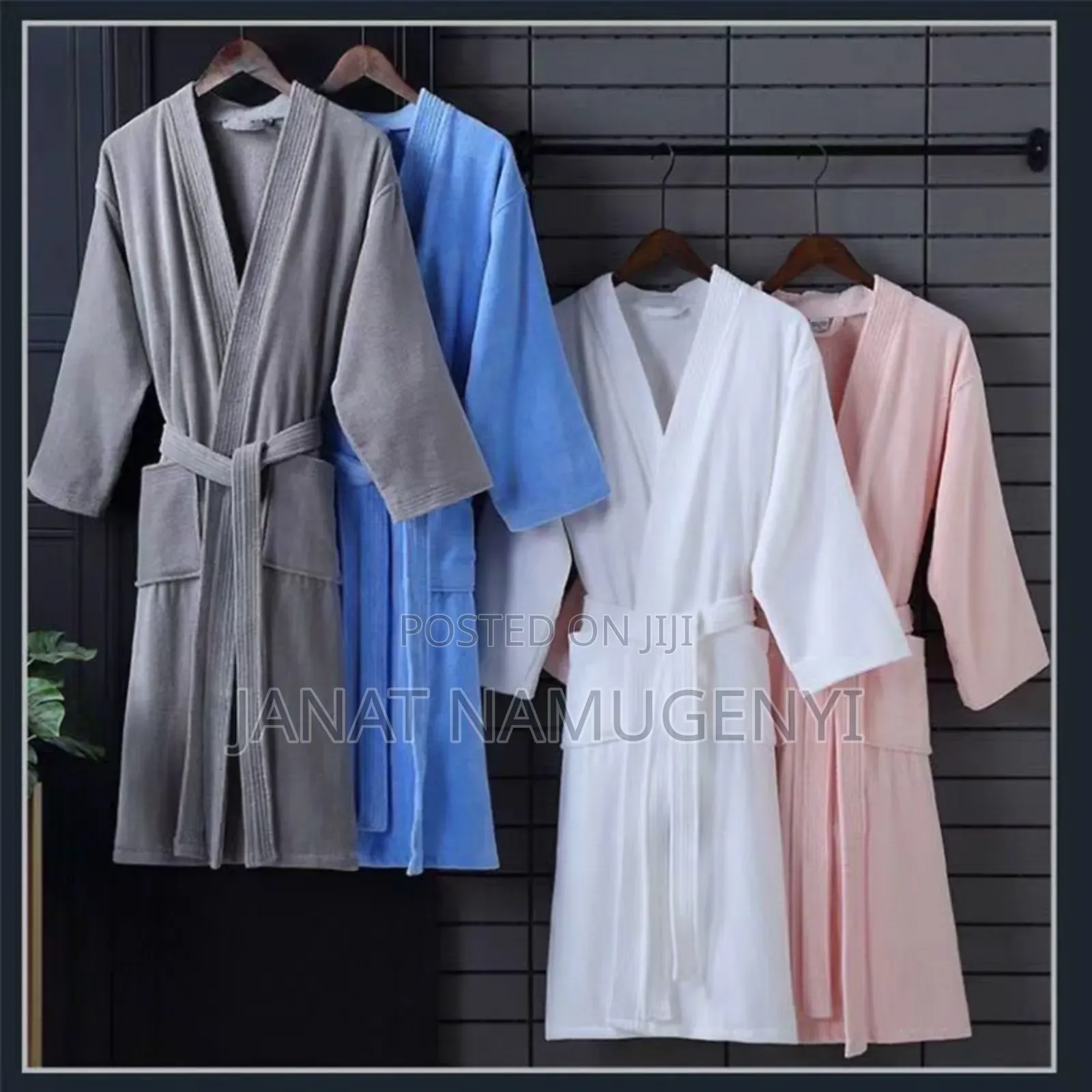 Cotton Bathrobes Available In Different Colors