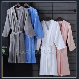 Cotton Bathrobes Available In Different Colors