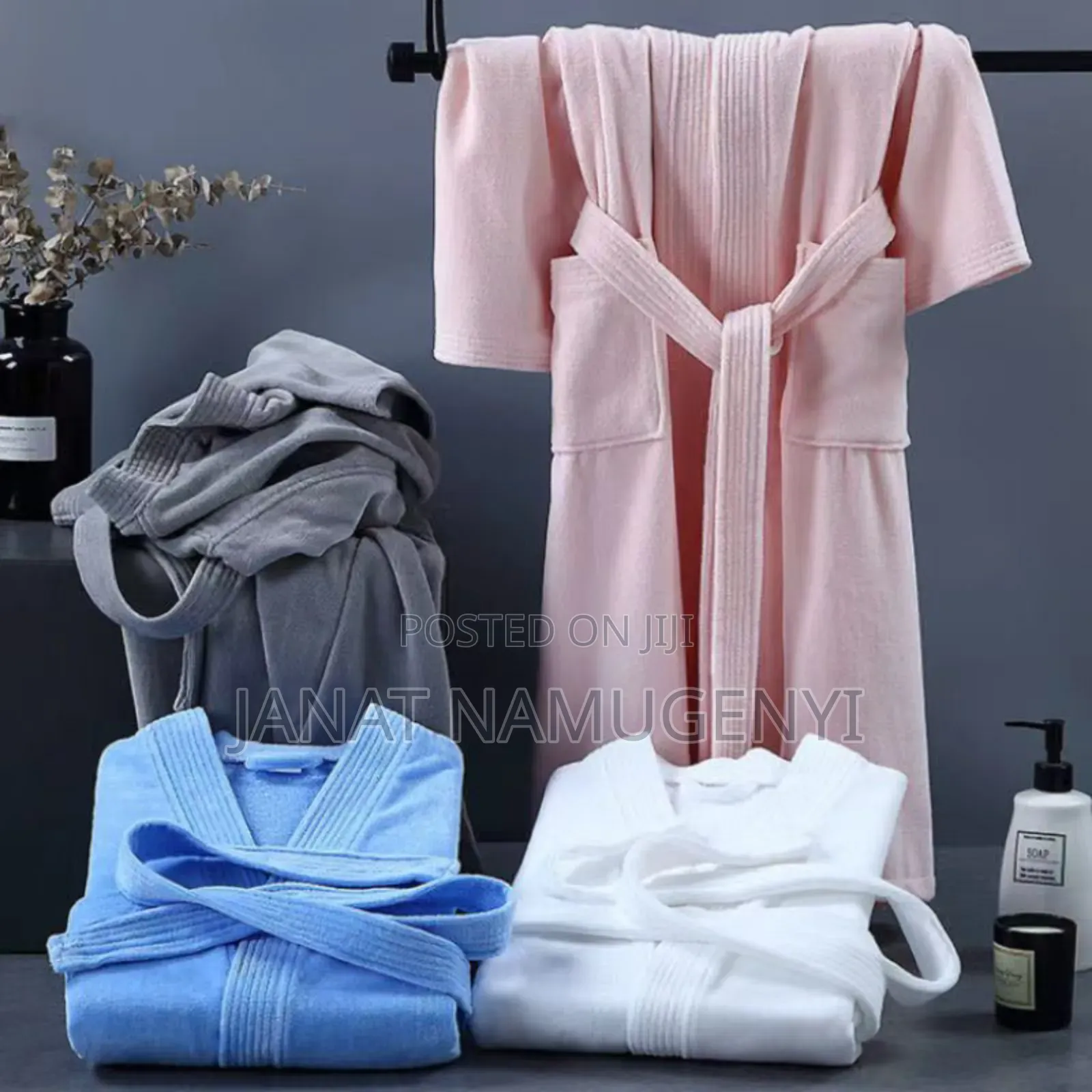 Cotton Bathrobes Available In Different Colors
