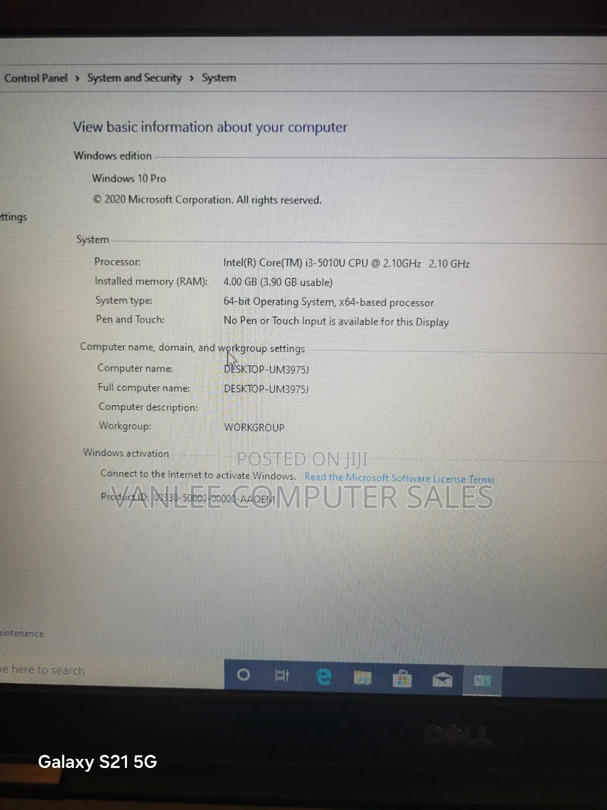 Laptop Dell Latitude E5550 4GB Intel Core I3 HDD 500GB