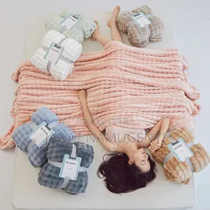 Light Ripped Fleece Blankets Available in Different Colors
