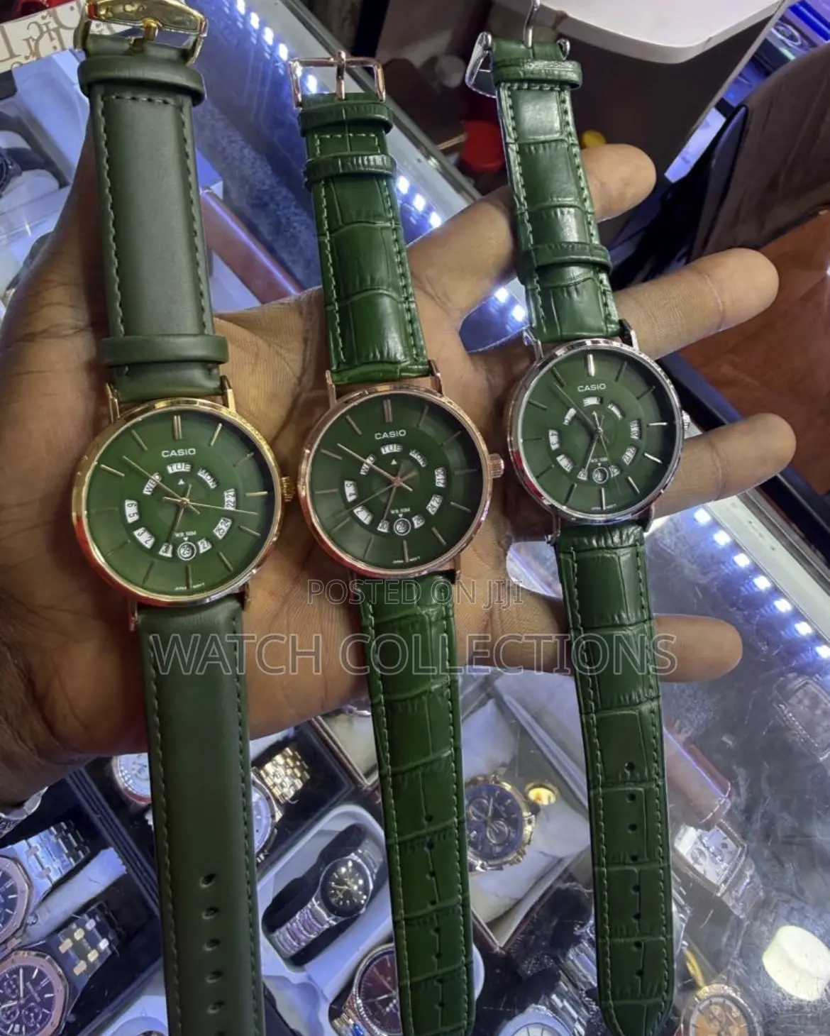 Green Strap Casio Watch