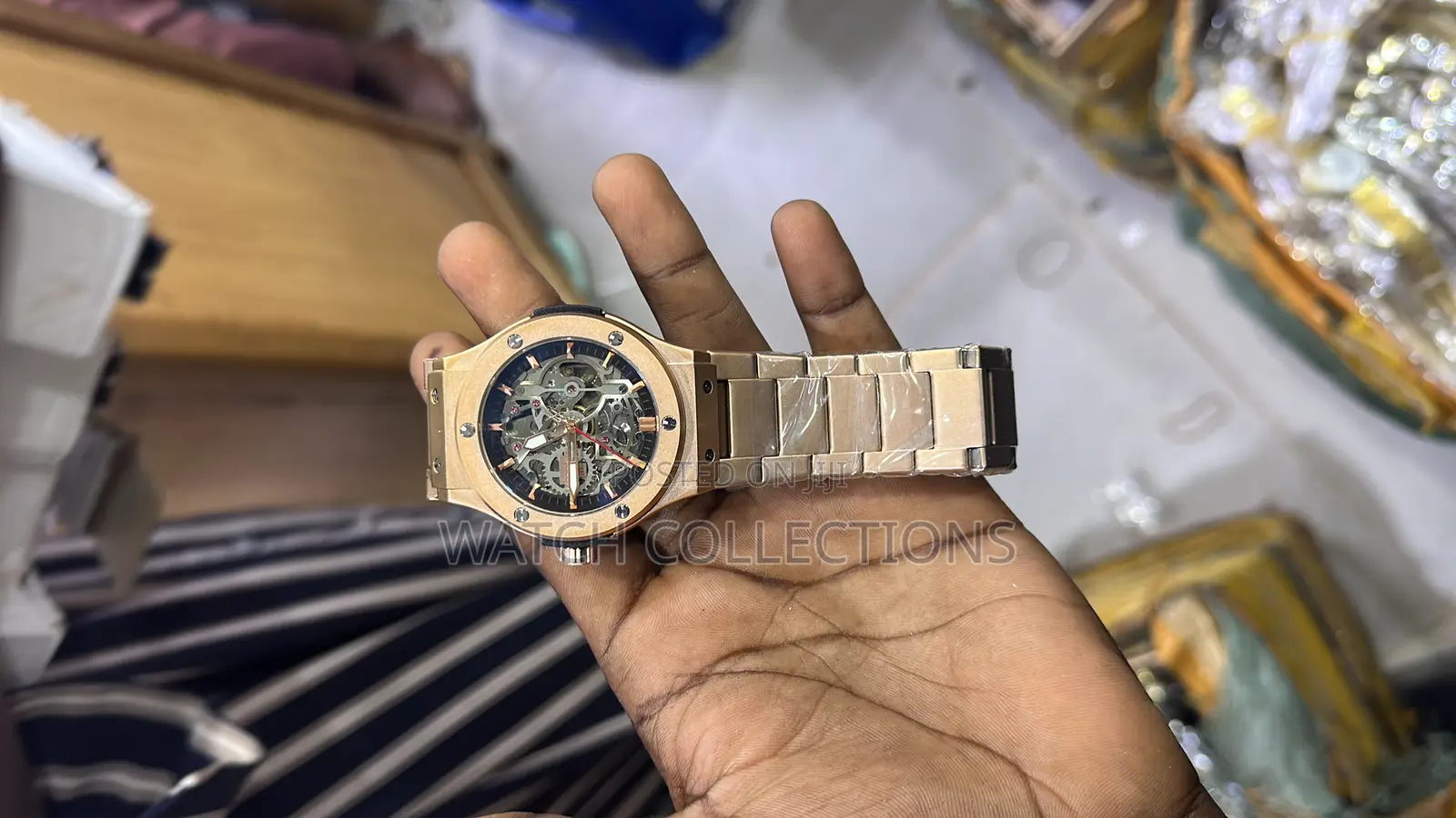 Geneve Mechanical Hublot Metallic Strap Watch