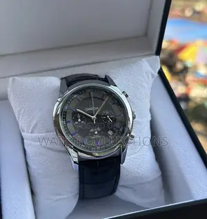 Co-Axial Chronograph Omega Leather Watch