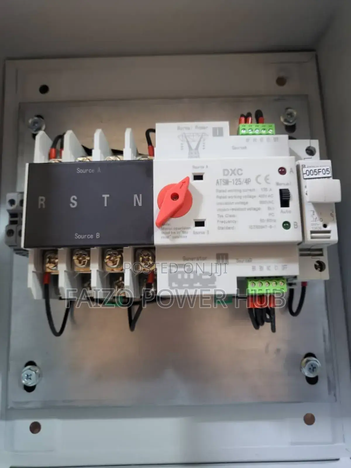 Automatic Changeover 100a-125a Both Single and Three Phase