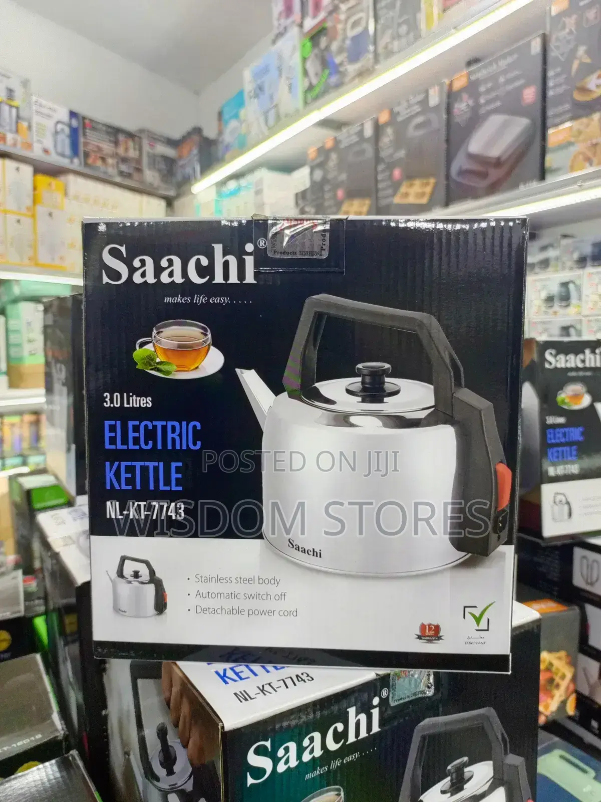 3.0 Litres Electric Kettle With Model Number Nl-Kt-7743.