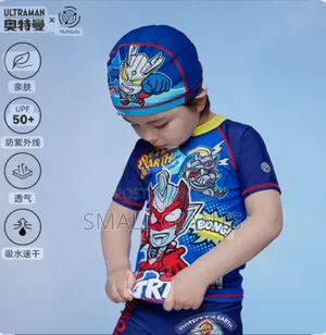Boys Two Pieces Cartoon Swimsuit