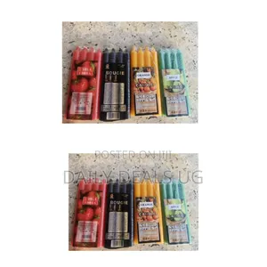 4 Packs of Various Colour Scented Candles