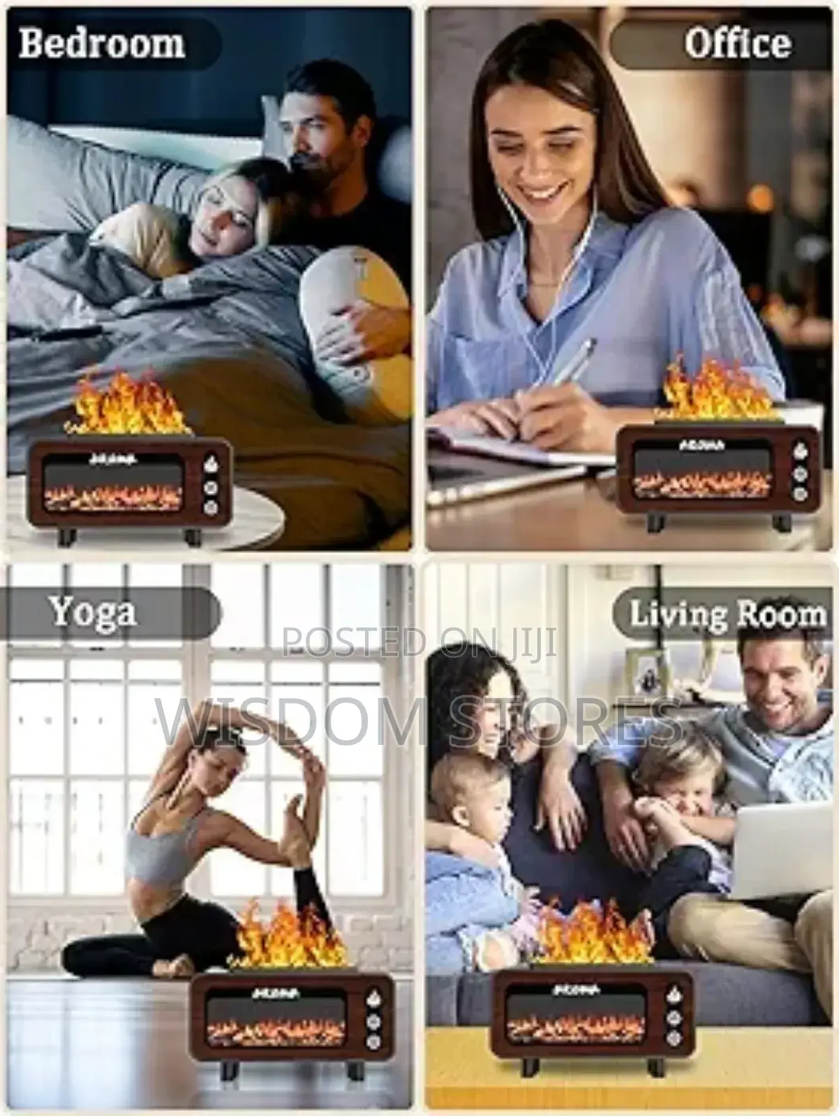 Wood Grain Fireplace Diffuser