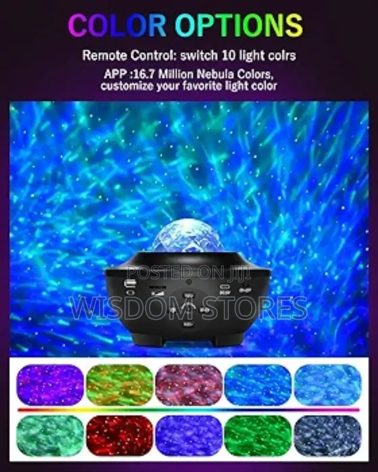 Smart App 3 In 1 Galaxy Projector With Remote Control
