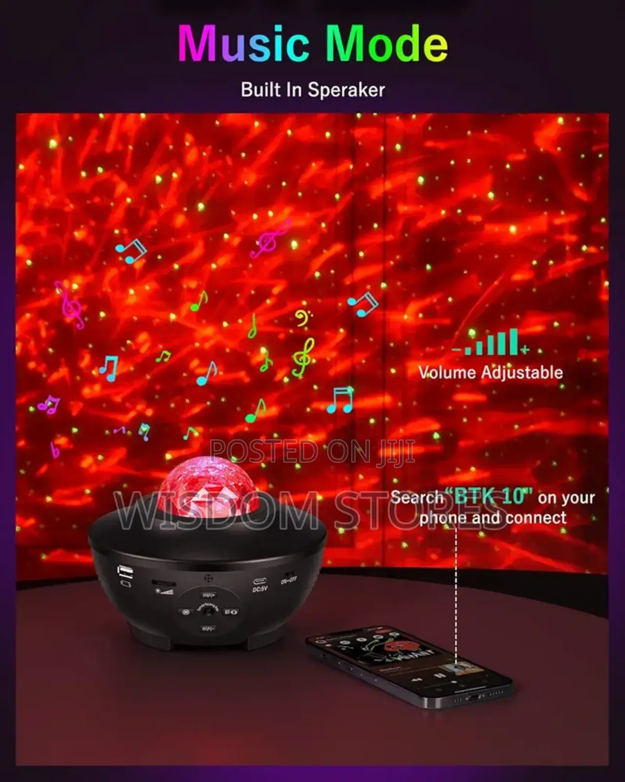 Smart App 3 In 1 Galaxy Projector With Remote Control
