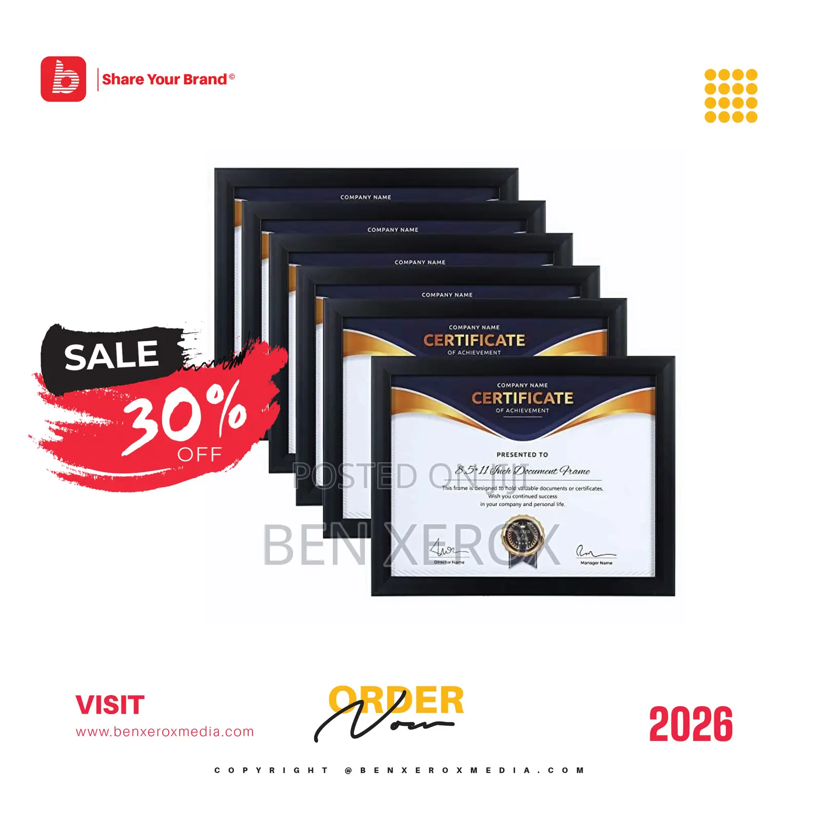 Certificate Frames