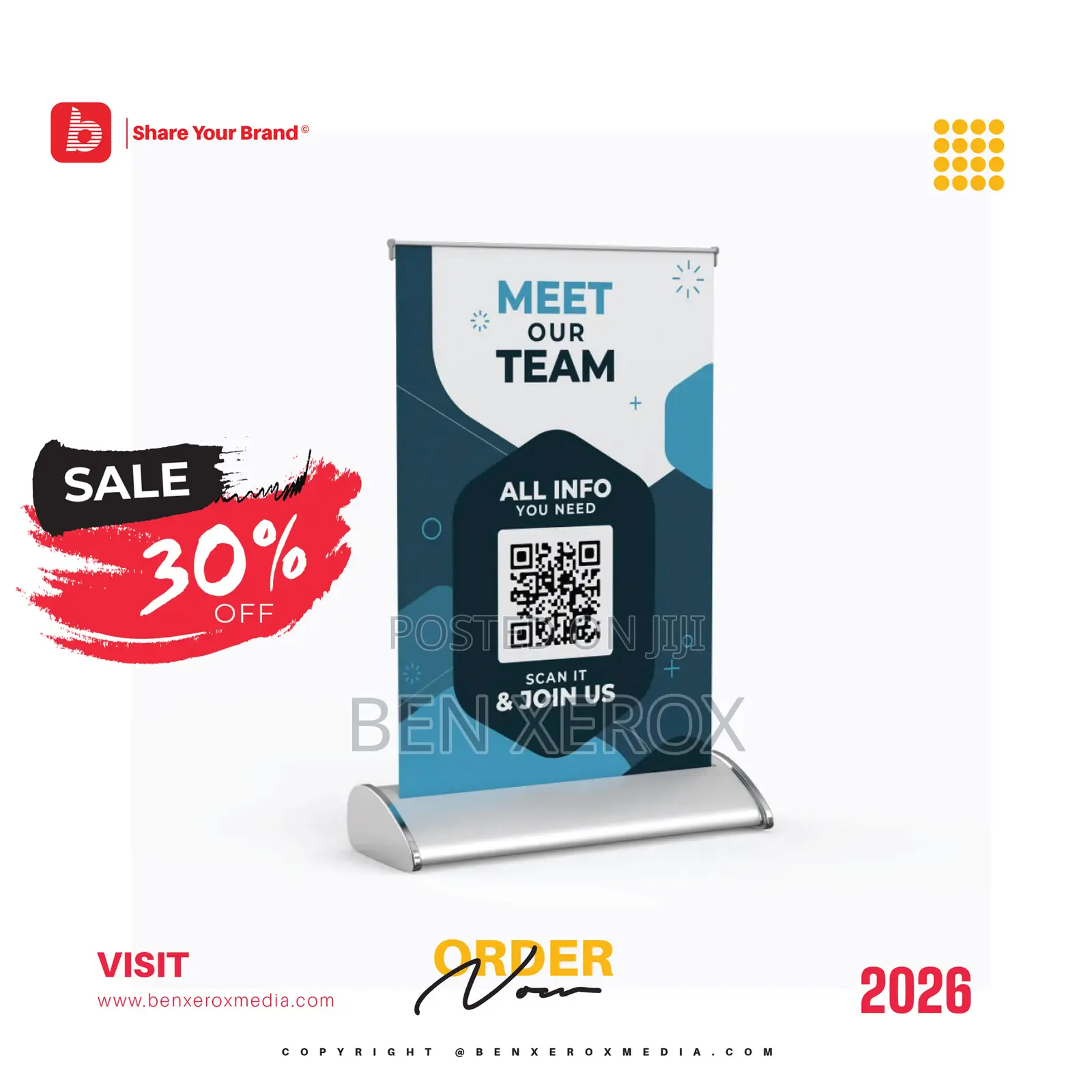 Table Retractable Banner
