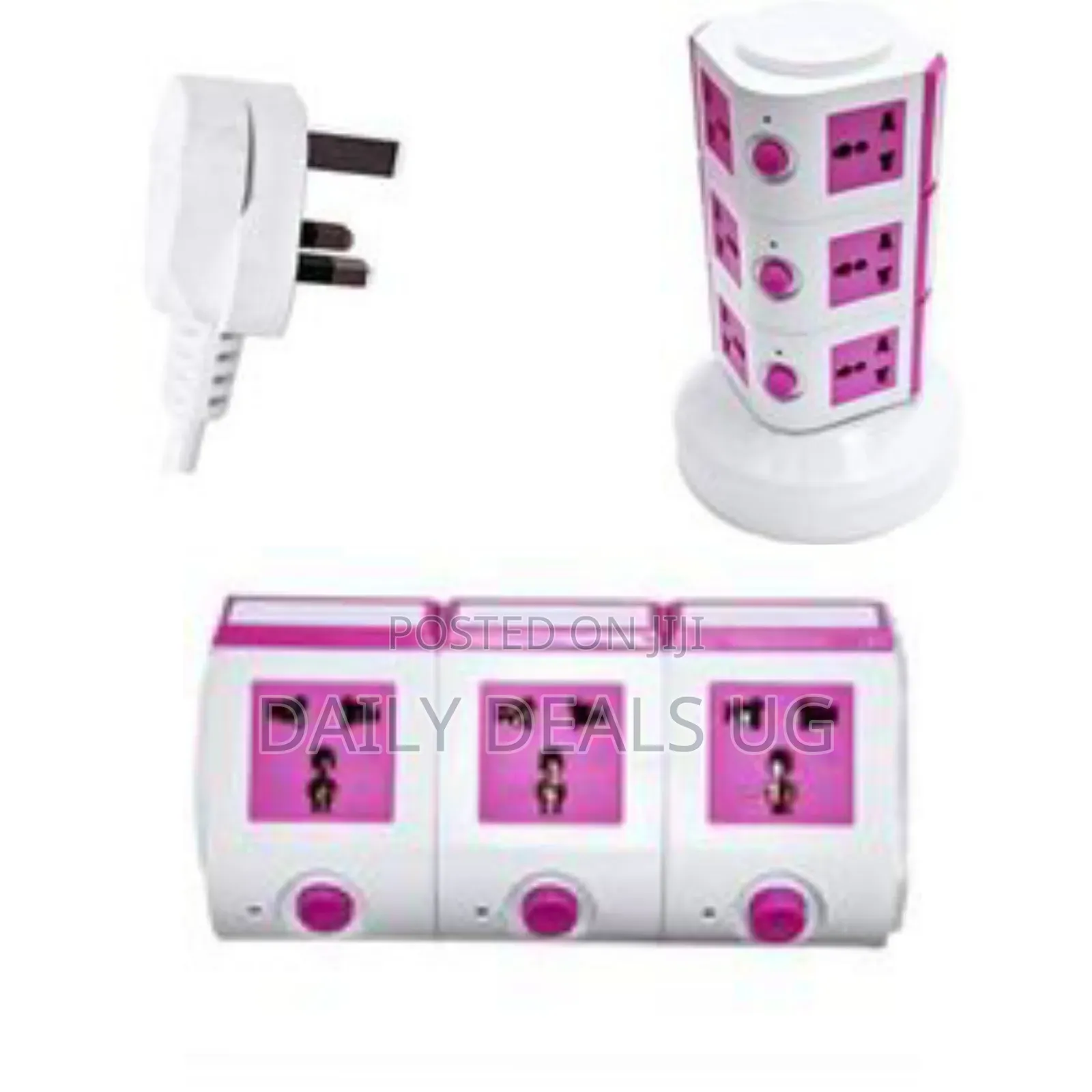 Electric Extension Cable With Uk Plug and 12 Outlets