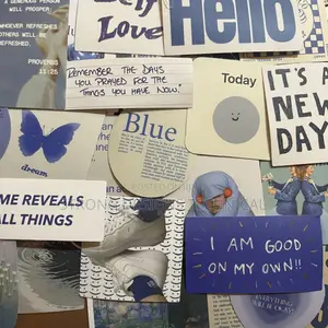 Blue Theme Stickers for Laptops/ Gaming Consoles / PCS/ Tablet Covers