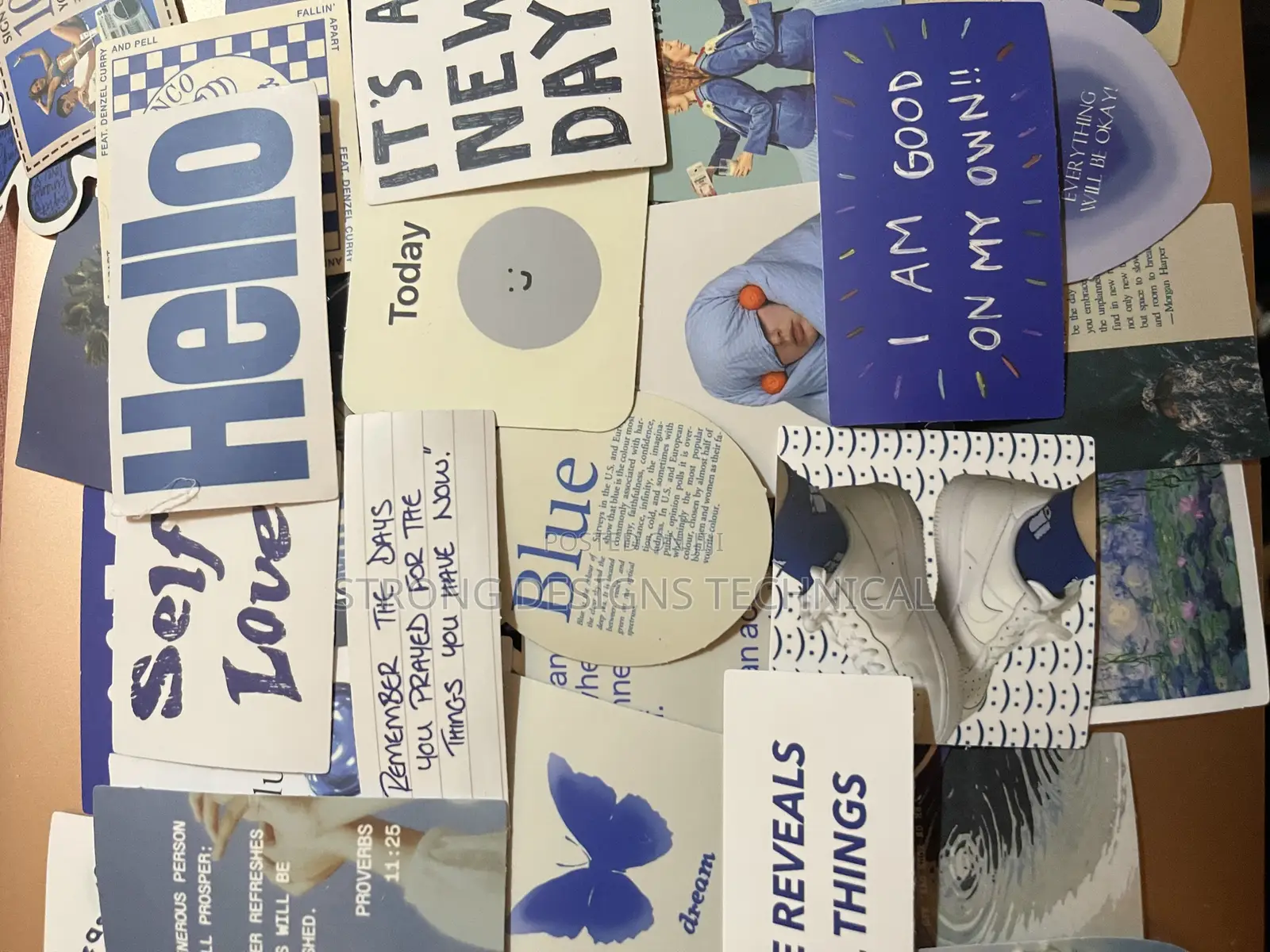 Blue Theme Stickers for Laptops/ Gaming Consoles / PCS/ Tablet Covers
