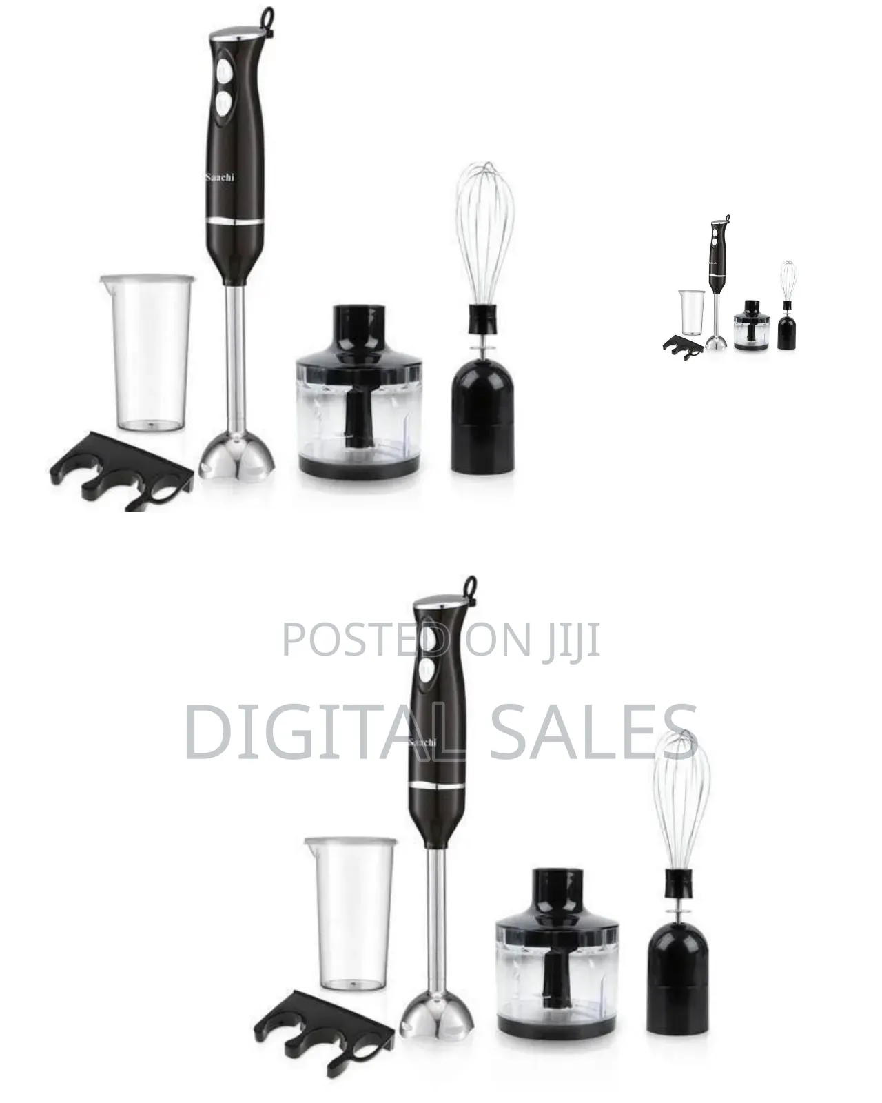 Saachi 4 in 1 Hand Blender With Dough Mixers and Vegetable