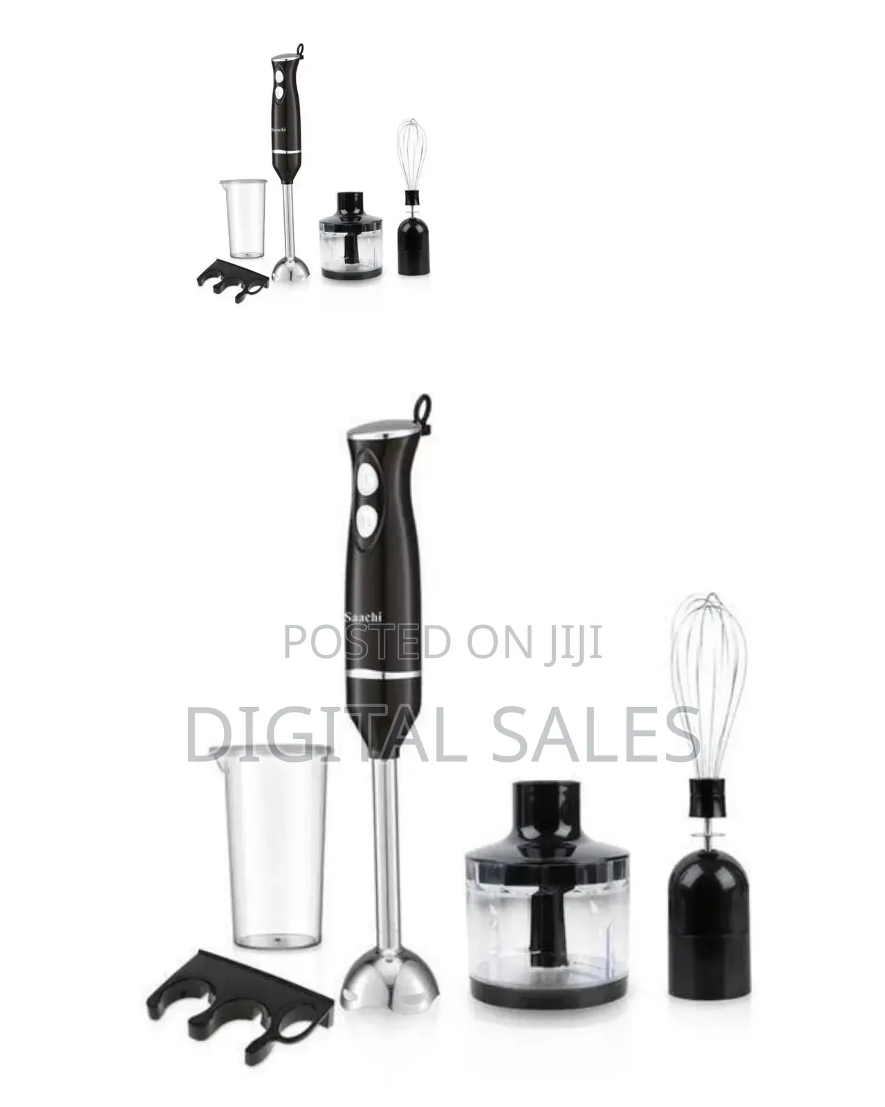Saachi 4 in 1 Hand Blender With Dough Mixers and Vegetable
