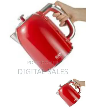 Raf Retro-Style Electric Kettle With Digital Display