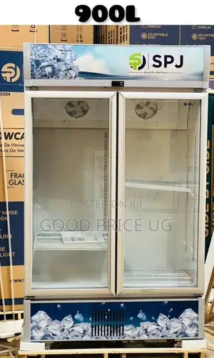 900l Double-Door Beverage Cooler Display Showcase.