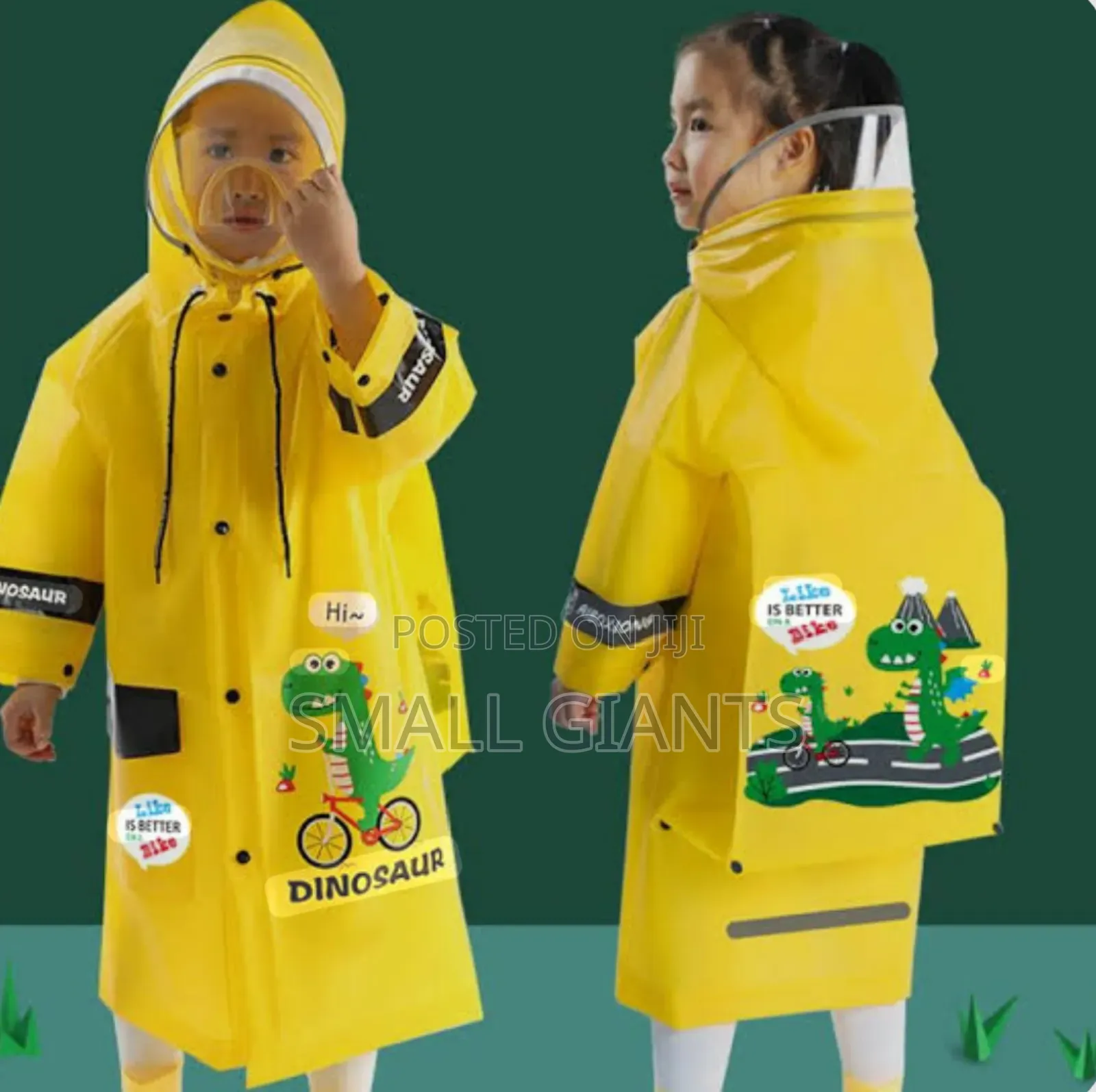 Kids Dinosaur Rain Jacket