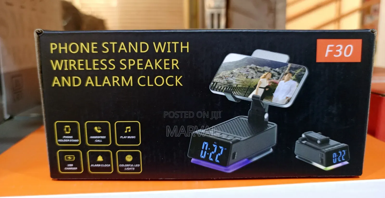 F30 Phone Stand With Wireless Speaker