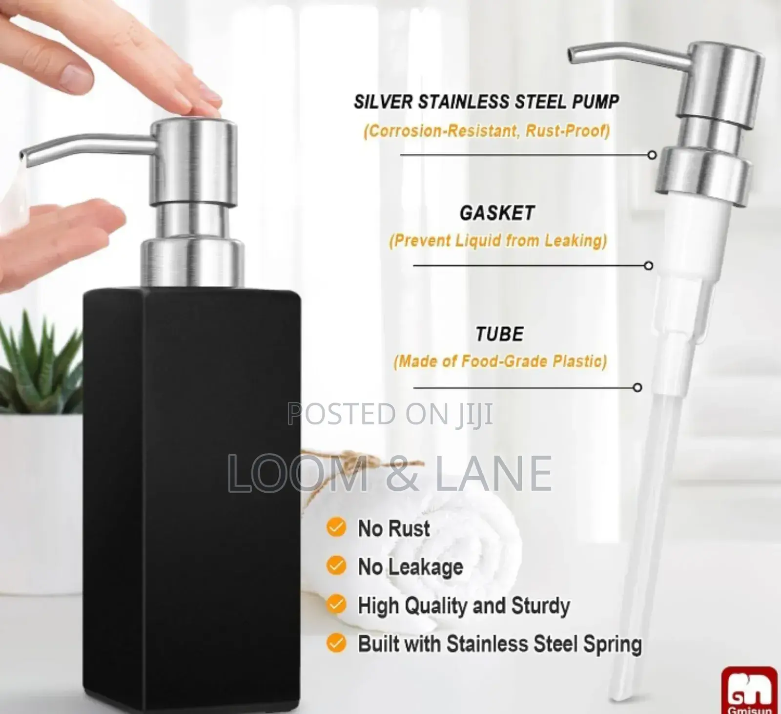 2pcs Ceramic Hand and Dish Soap Dispenser Set