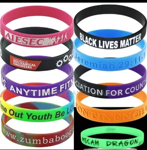 Engraved Rubber Wristbands