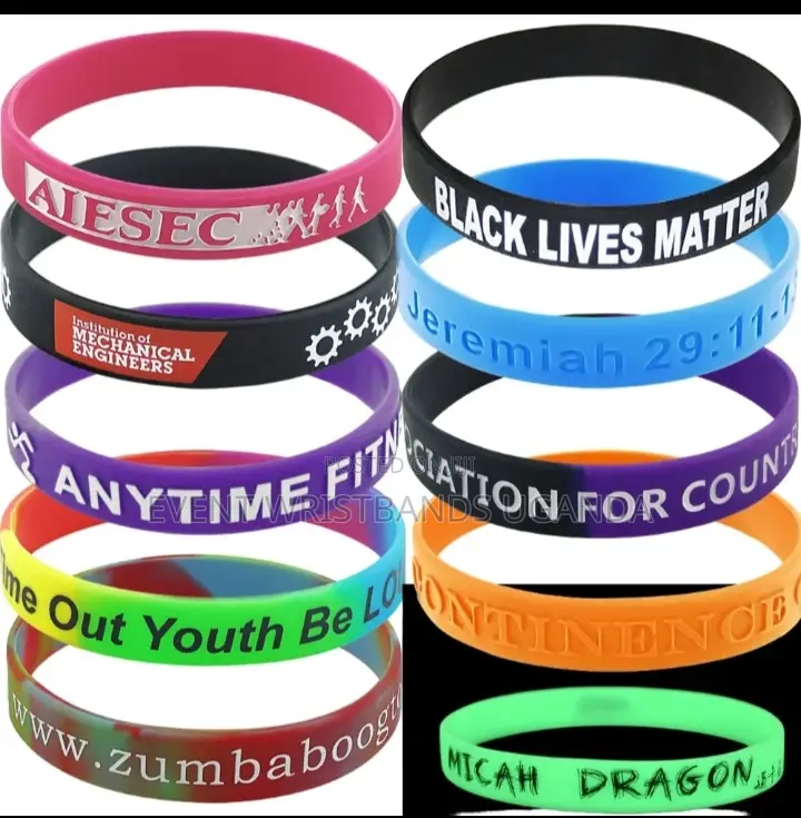 Engraved Rubber Wristbands