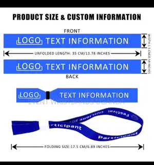 Fabric Wristbands Branded in All Types of Colours and Design