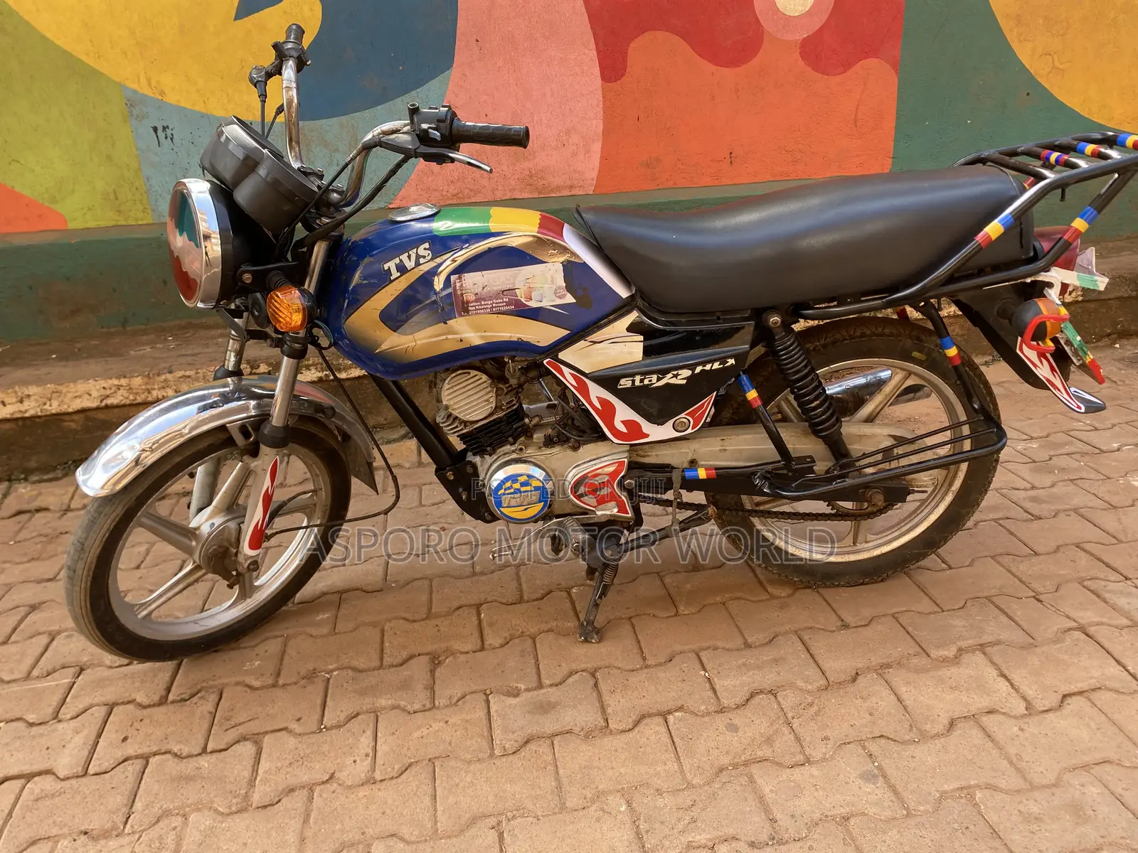 TVS XL 100 2018 Blue