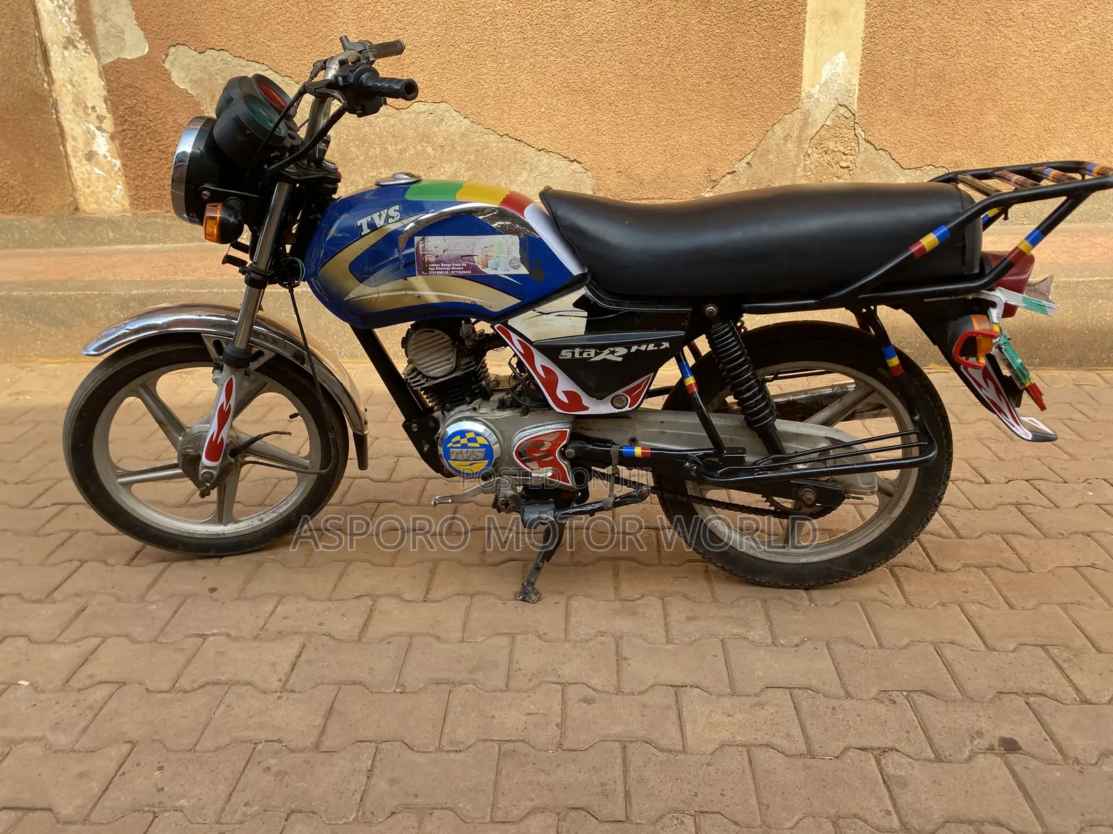 TVS XL 100 2018 Blue