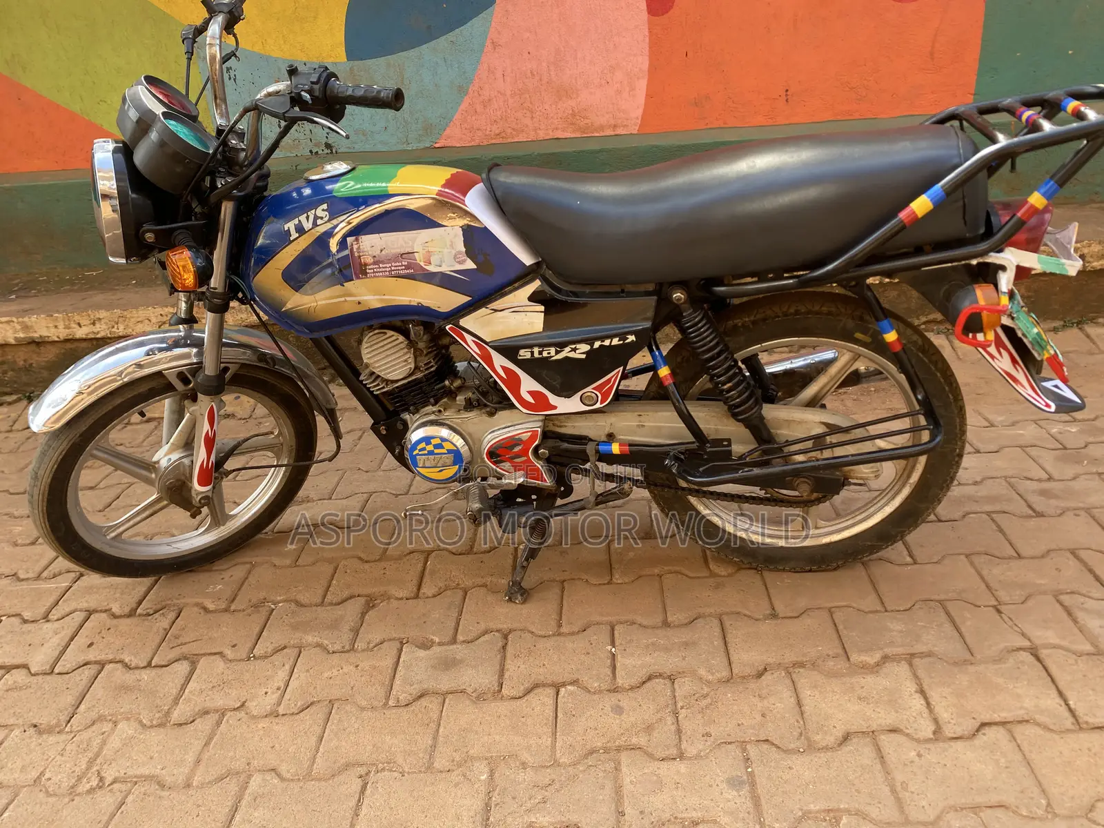 TVS XL 100 2018 Blue