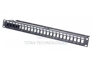 24 Unloaded Patch Panel With Keystone Jack's