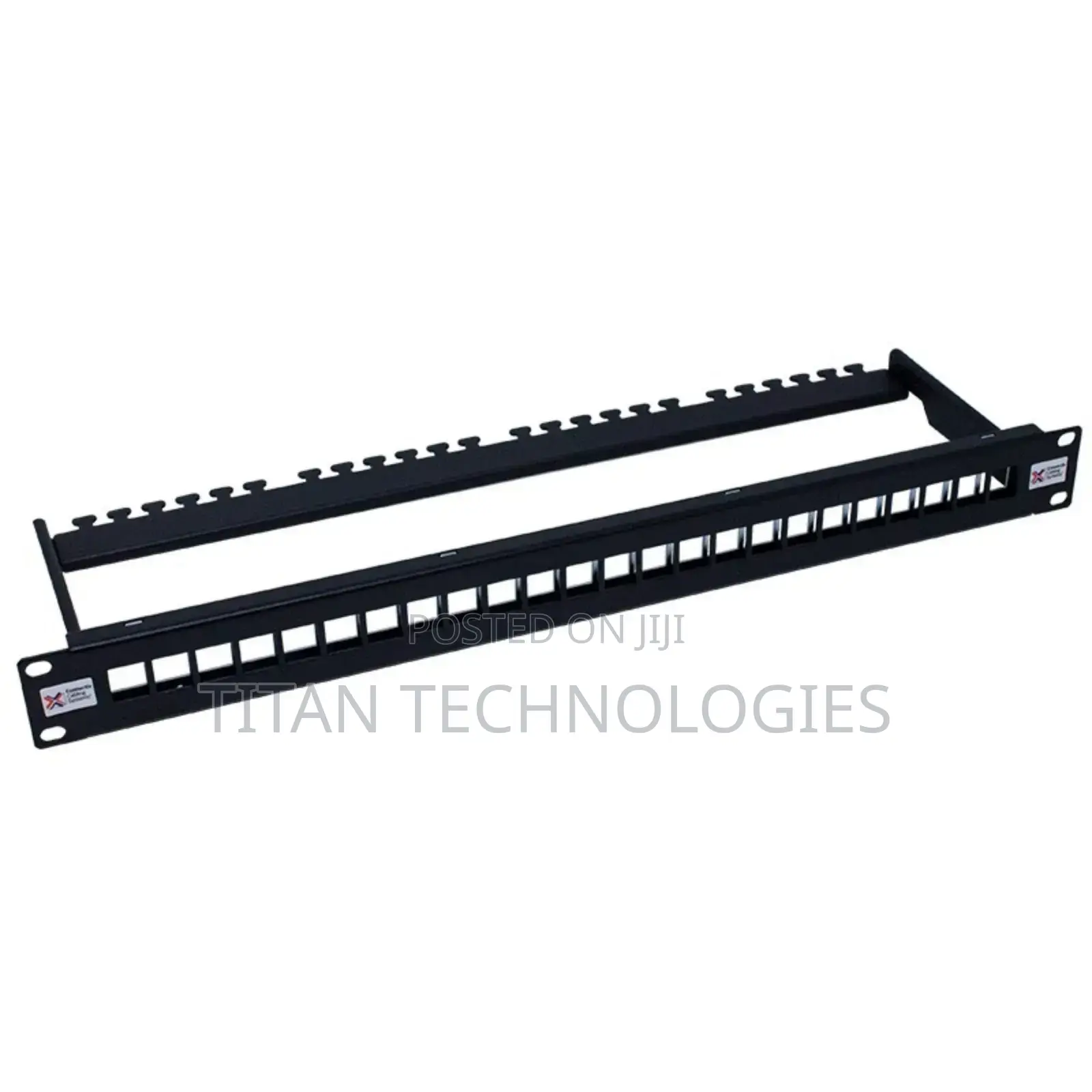24 Unloaded Patch Panel With Keystone Jack's