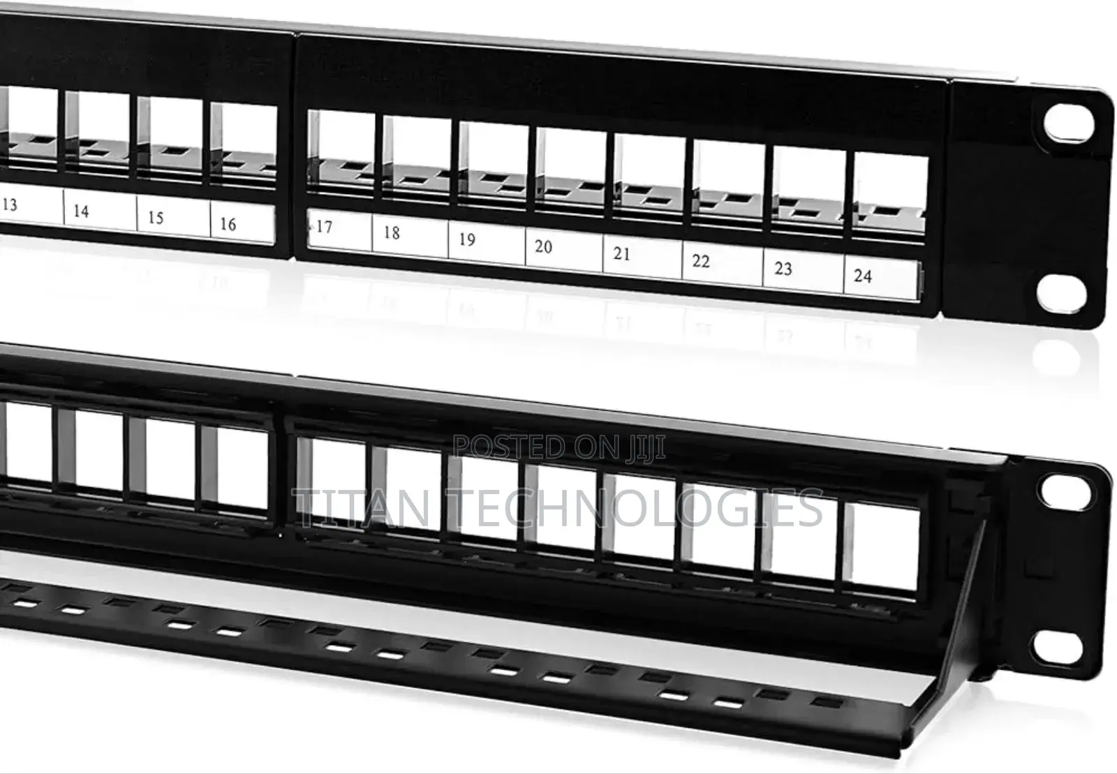24 Unloaded Patch Panel With Keystone Jack's