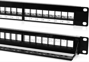 24 Unloaded Patch Panel With Keystone Jack's