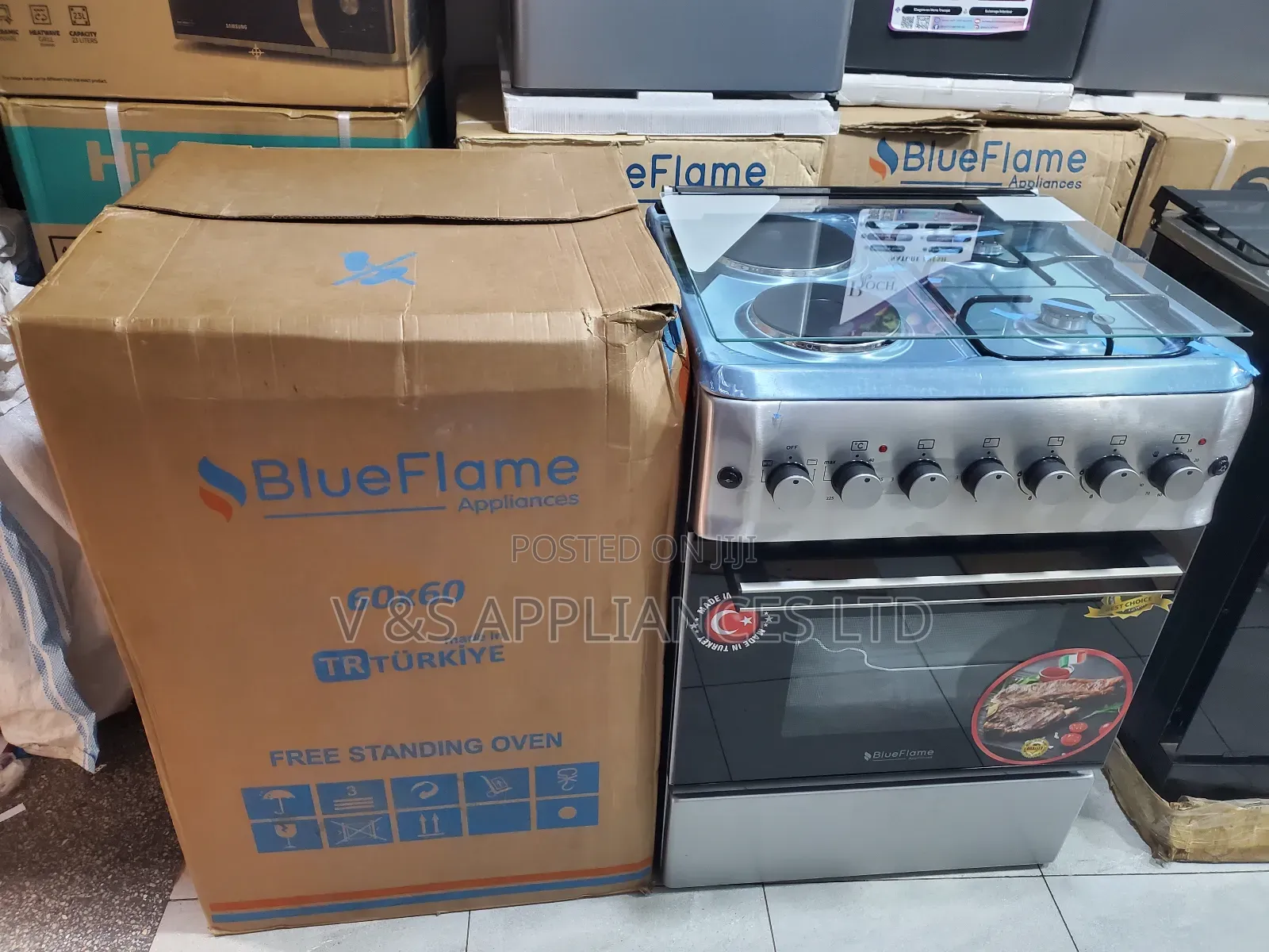 Blueframe 60x60 2+2 Gas Cooker